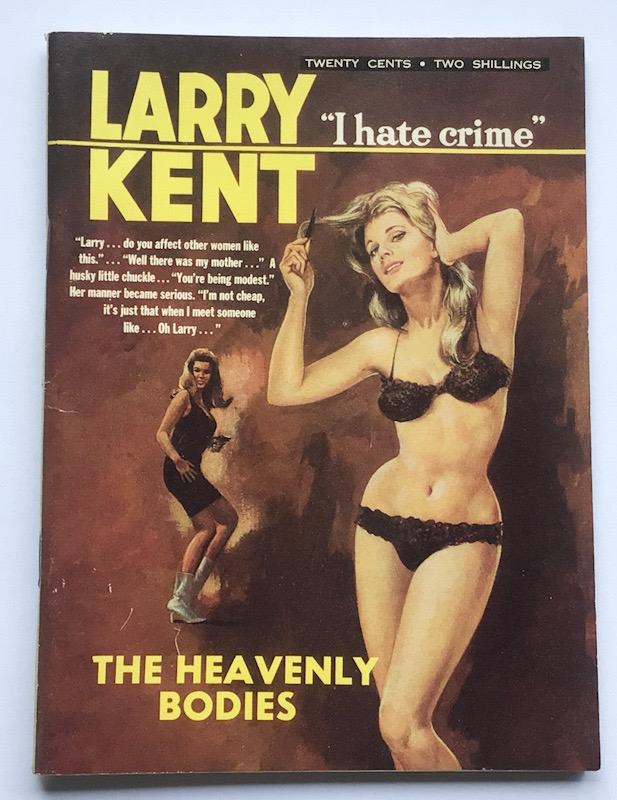 Larry Kent The Heavenly Bodies Australian Detective paperback book No645